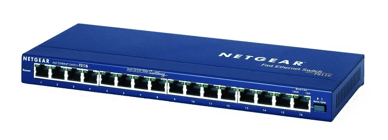 FS116GE - NetGear ProSafe 16-Ports 10/100Mbps Fast Ethernet Switch wi…