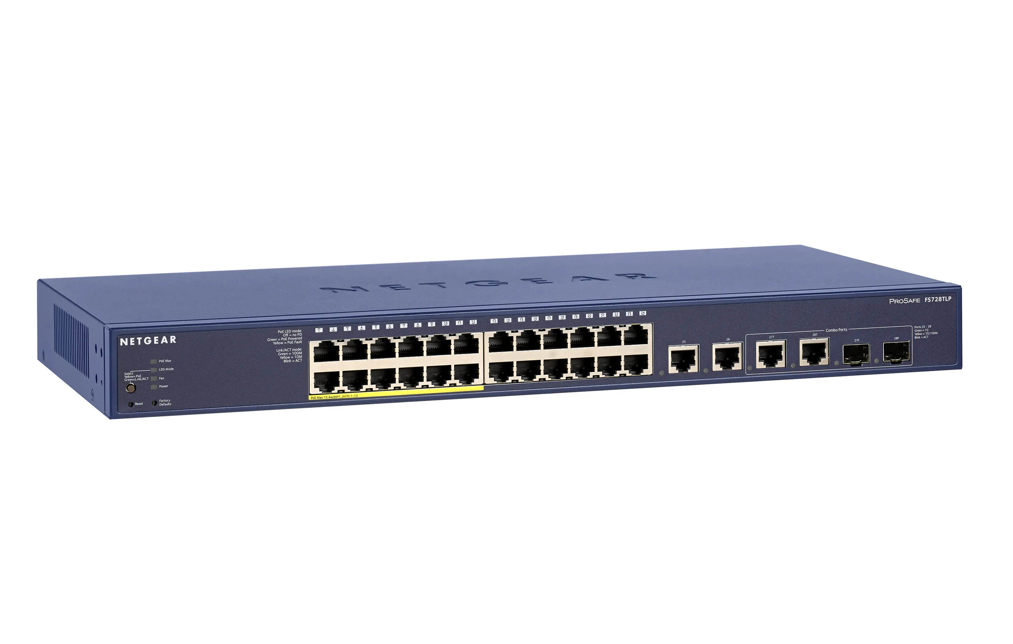 FS728TLP-100NAS - Netgear 24-Port 10/100 (PoE) Managed Fast Ethernet …