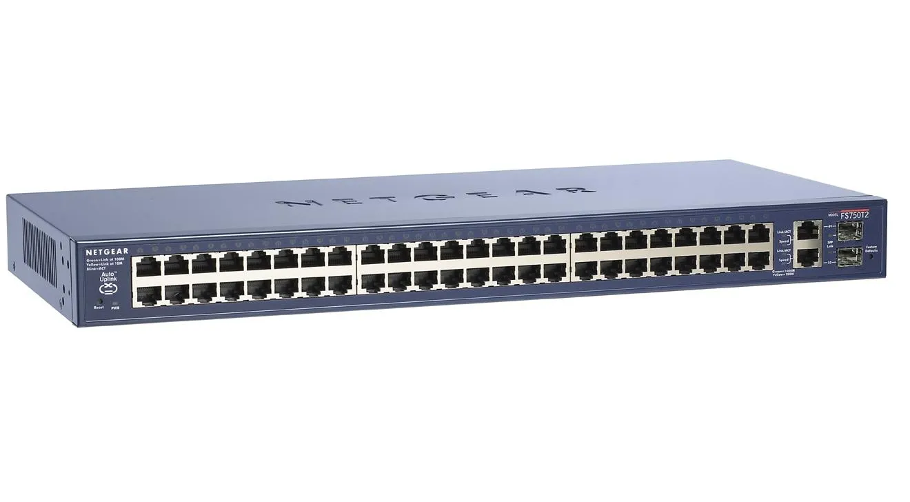 FS750T2NA - Netgear 48-Port 10/100Base-TX Managed Fast Ethernet Switc…