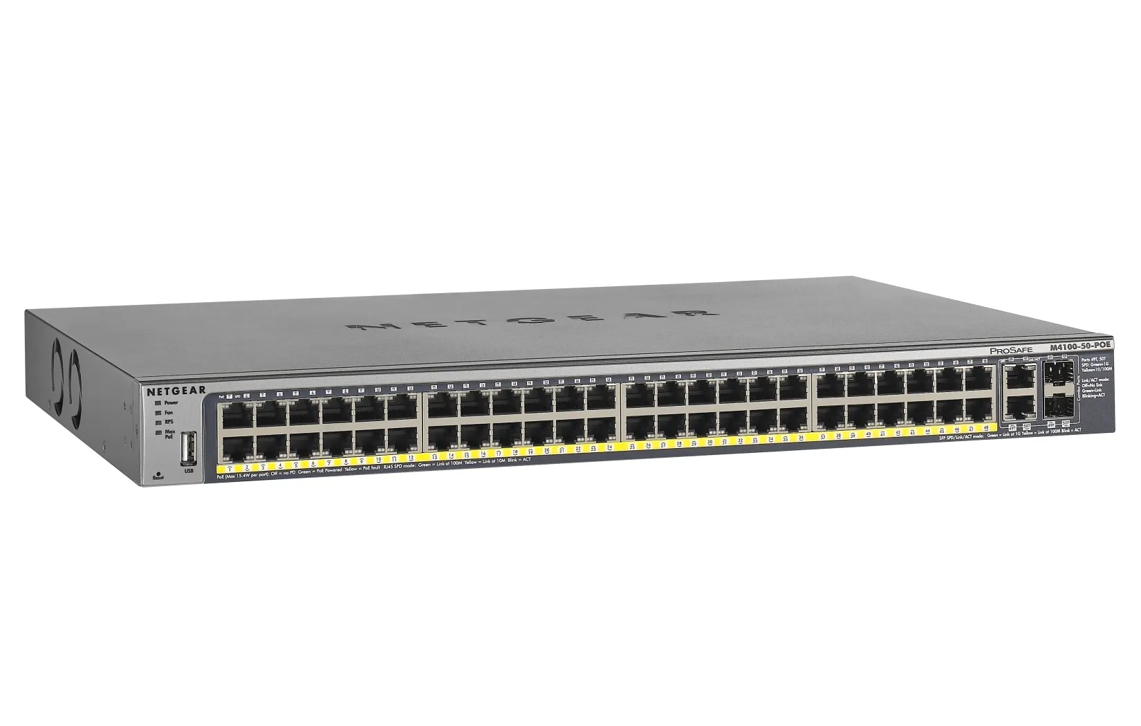 FSM7250P-100NES - Netgear 48-Port 10/100/1000Base-T Layer-2 Unmanaged…