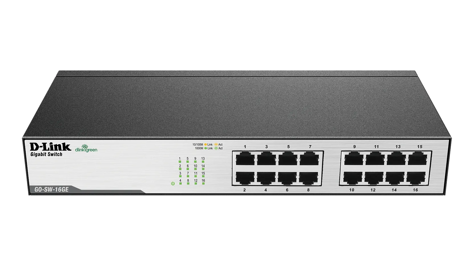 GO-SW-16GE - D-Link 16-Port 32Gbps 10/100/1000Base-T Unmanaged Gigabi…