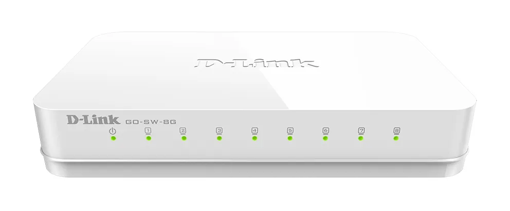 GO-SW-8G - D-Link 8-Port 16Gbps 10/100/1000Base-T Unmanaged Gigabit E…