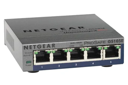 GS105PE-10000S - Netgear 5-Port 10/100/1000Base-T Unmanaged Gigabit E…