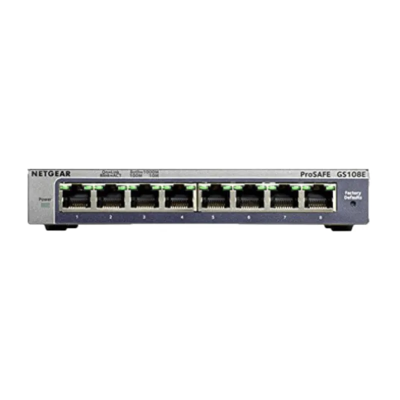 GS108E - NetGear ProSafe 8-Ports 10/100/1000Mbps Gigabit Ethernet Swi…