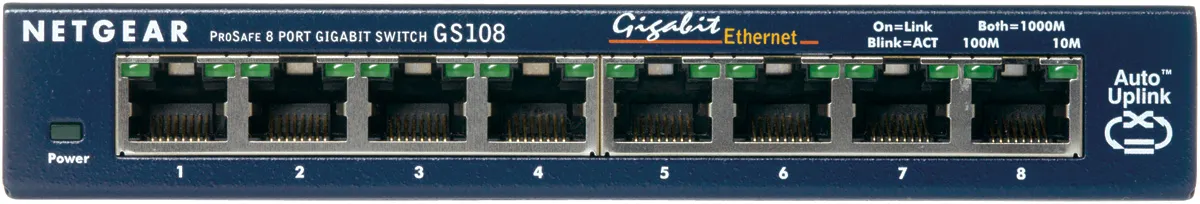 GS108GE - NetGear ProSafe 8-Ports 10/100/1000Mbps Gigabit Ethernet Sw…