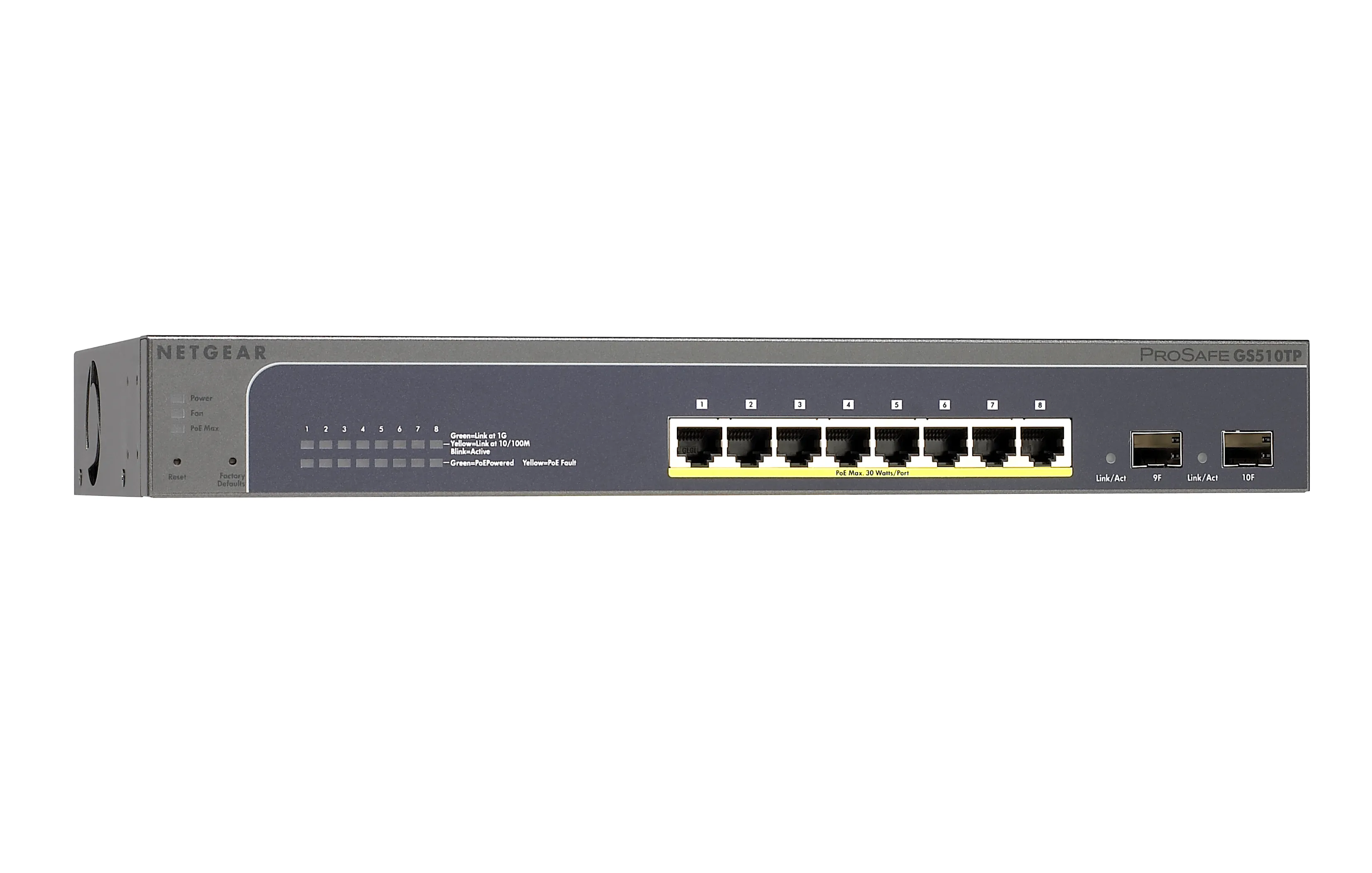 GS510TP-100NAS - Netgear 8-Port 10/100/1000 (PoE) Managed Fast Ethern…