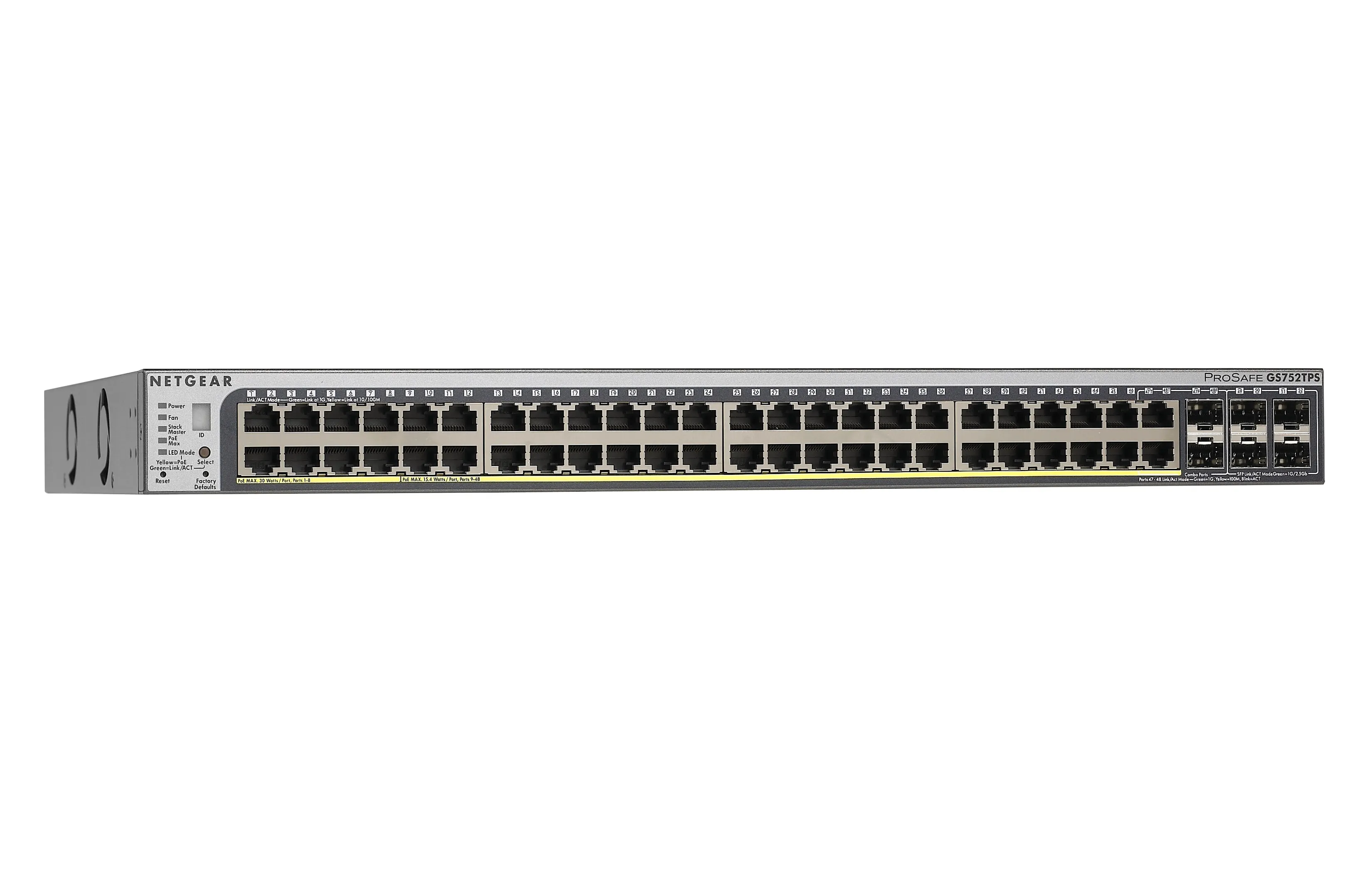 GS752TPSB-100NAS - Netgear 48-Port x 10/100/1000 Rack-Mountable Manag…