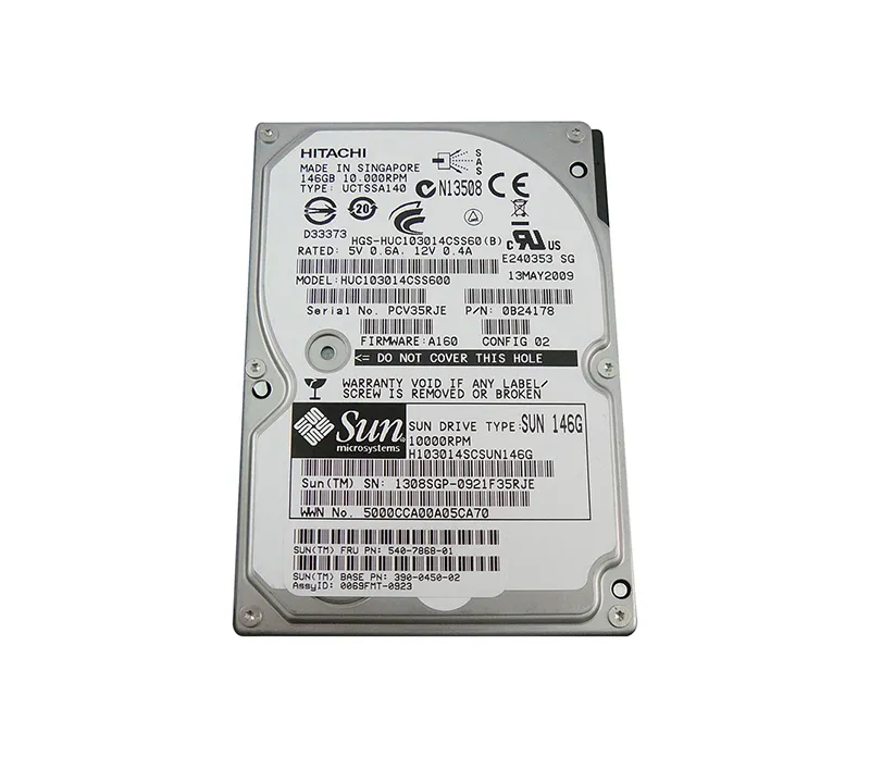 H103014SCSUN146G - Sun 146GB 10000RPM SAS 3GB/s Hot-Pluggable 2.5-inc…