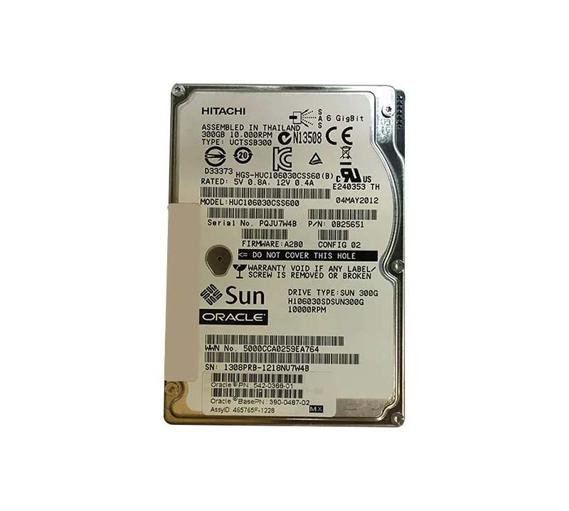 H106030SDSUN300G Sun 300GB 10000RPM SAS 6GB/s 16MB Cache Hot-Pluggabl…