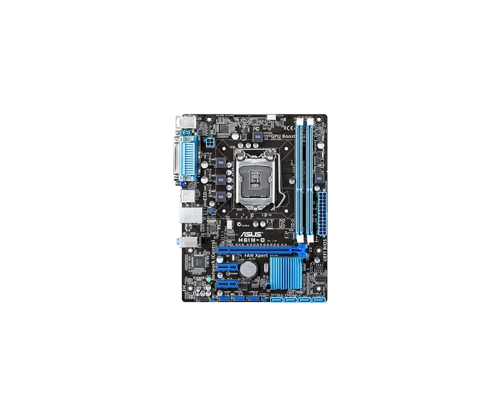 ASUS ASUS H61M-D LGA 1155 Intel H61 DDR3 Micro ATX Motherboard |  www.wedea.com.br - マザーボード