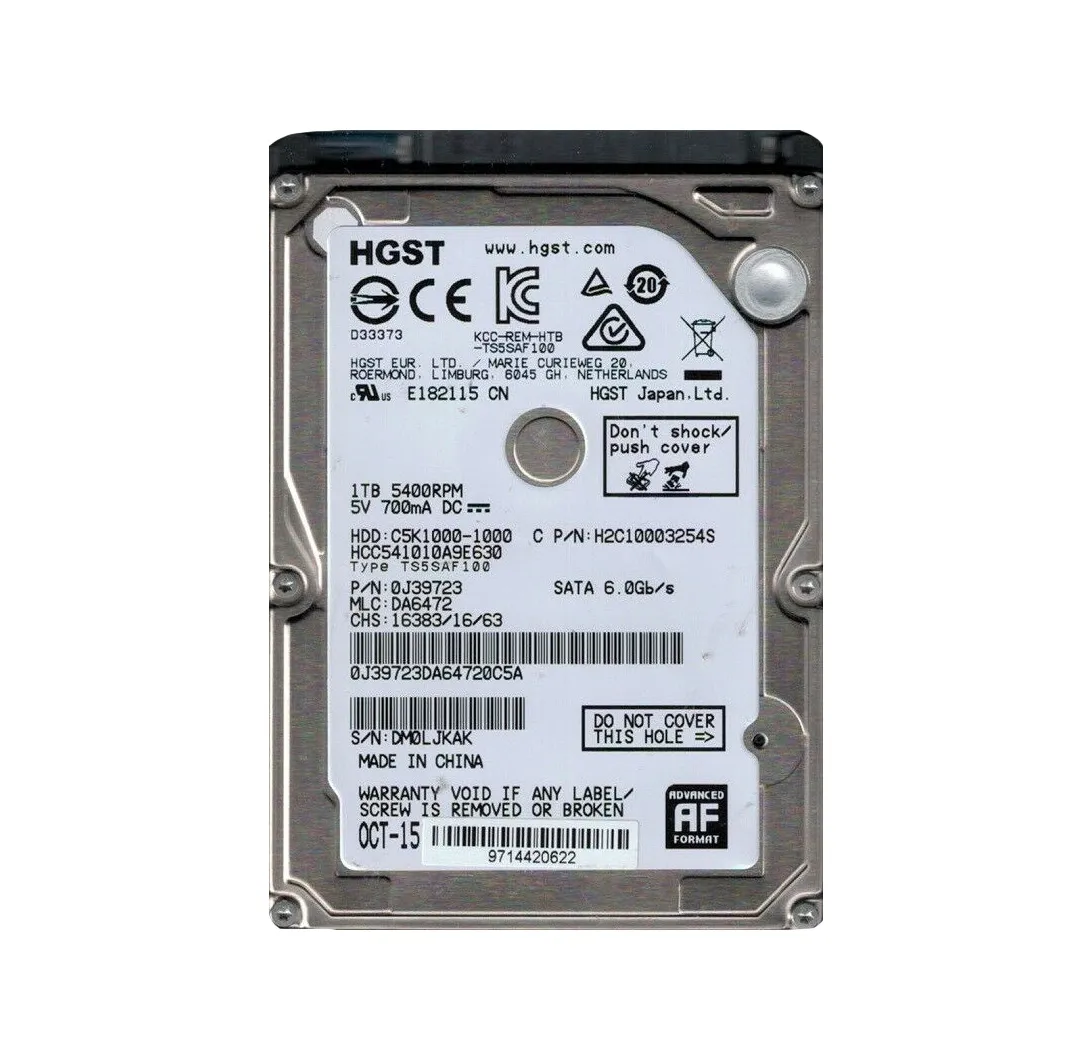 HCC541010A9E630 - HGST CinemaStar C5K1000 Series 1TB 5400RPM
