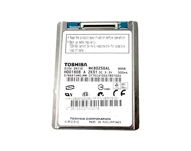 HDD1808 - Toshiba MK8025GAL 80 GB 1.8 Plug-in Module Hard Drive - IDE…
