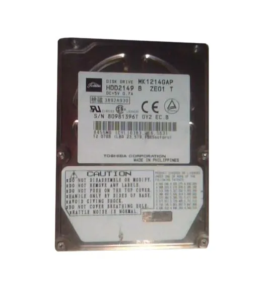 HDD2149 Toshiba 12GB 4200RPM IDE Ultra ATA/66 (ATA-5) HDD