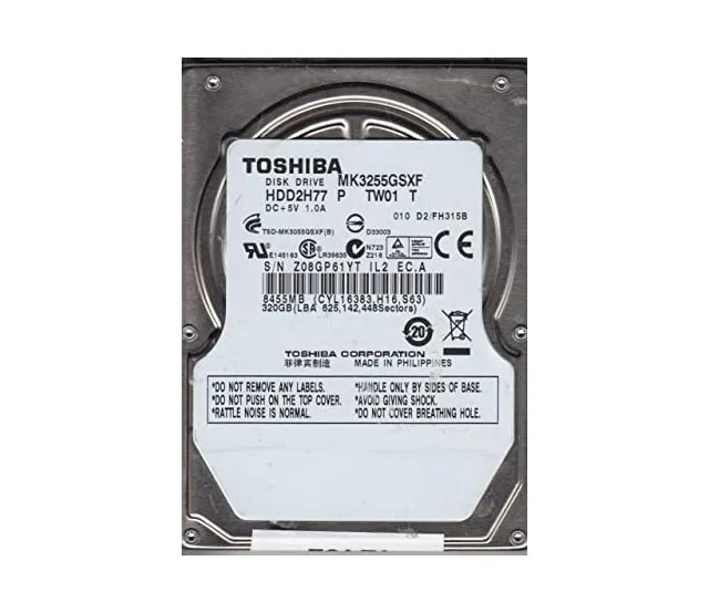 HDD2H77 - Toshiba 320GB 5400RPM SATA 3Gb/s 2.5-inch Hard Drive