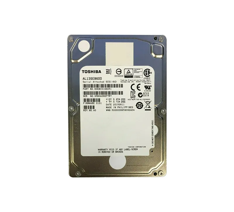 HDEBC01GEA51 - Toshiba 600GB 10000RPM 64MB Cache 2.5-inch SAS 6GB/s H…
