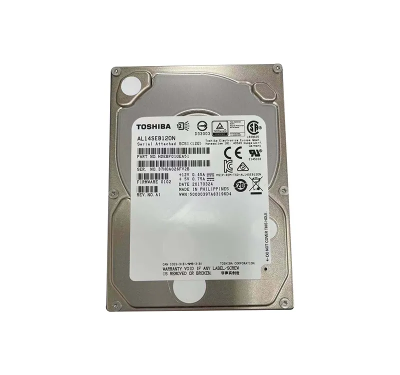 HDEBF01GEA51 - Toshiba 1.2TB 10000RPM SAS 12Gb/s 128MB Cache 2.5-inch…