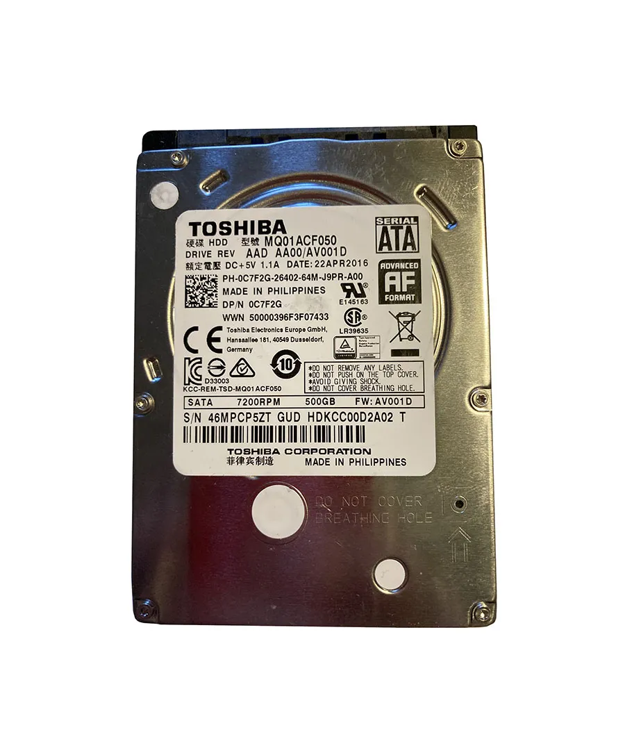 HDKCC00D2A02 Toshiba 500GB 7200RPM SATA 6Gb/s 16MB Cache
