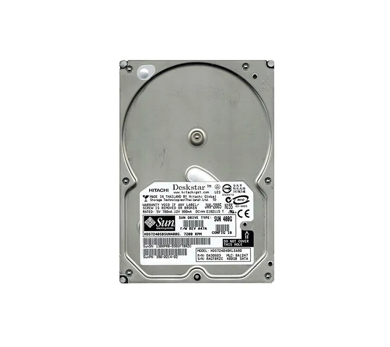 HDS7240SBSUN400G - Sun 400GB 7200RPM SATA 1.5Gb/s 8MB Cache 3.5-inch …