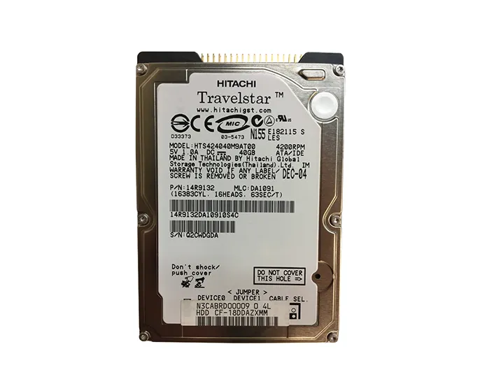 HTS424040M9AT00 - Hitachi Travelstar 4K40 Series 40GB