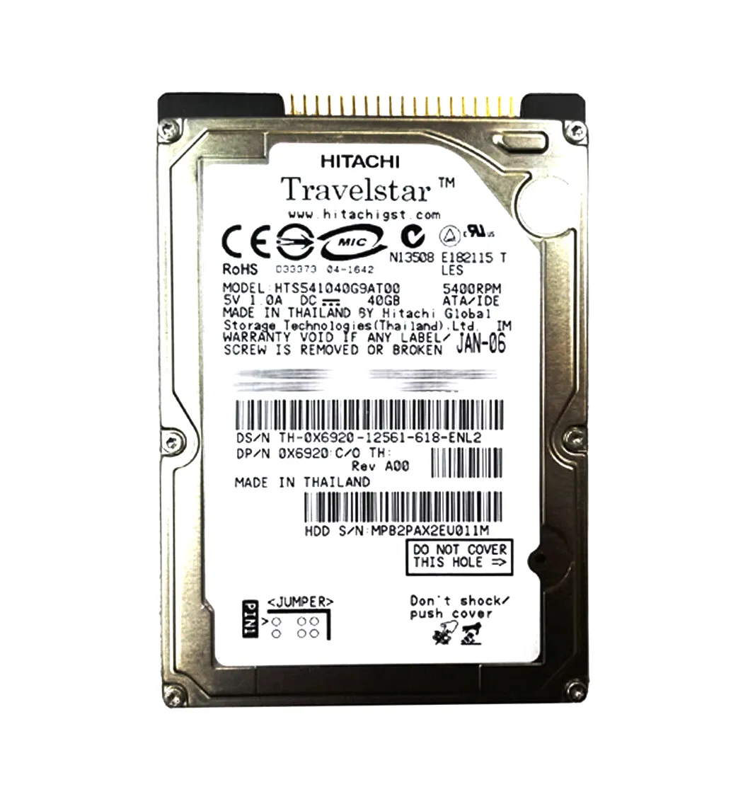 日立GST Travelstar 5K100(40GB/ATA100/5400rpm/8MB) HTS541040G9AT00 Amazon.com: Hitachi Travelstar 5K100 40GB UDMA/100 5400RPM