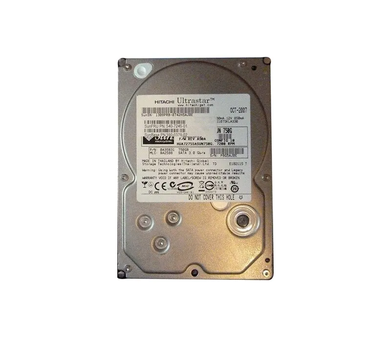 HUA7275SASUN750G - Sun 750GB 7200RPM SATA 3Gb/s 32MB Cache 3.5-inch H…