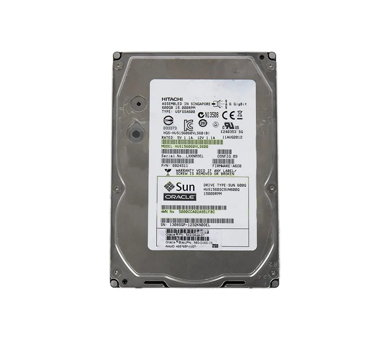HUS1560SCSUN600G - Sun 600GB 15000RPM SAS 6GB/s Hot-Pluggable 16MB Ca…