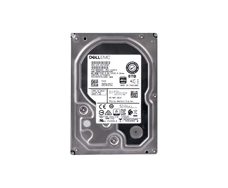 Disque Dur HGST WD Ultrastar DC HC320 8To Reconditionné - 7200 RPM SATA 6Gbps Pour Serveurs Et Stockage Intensif