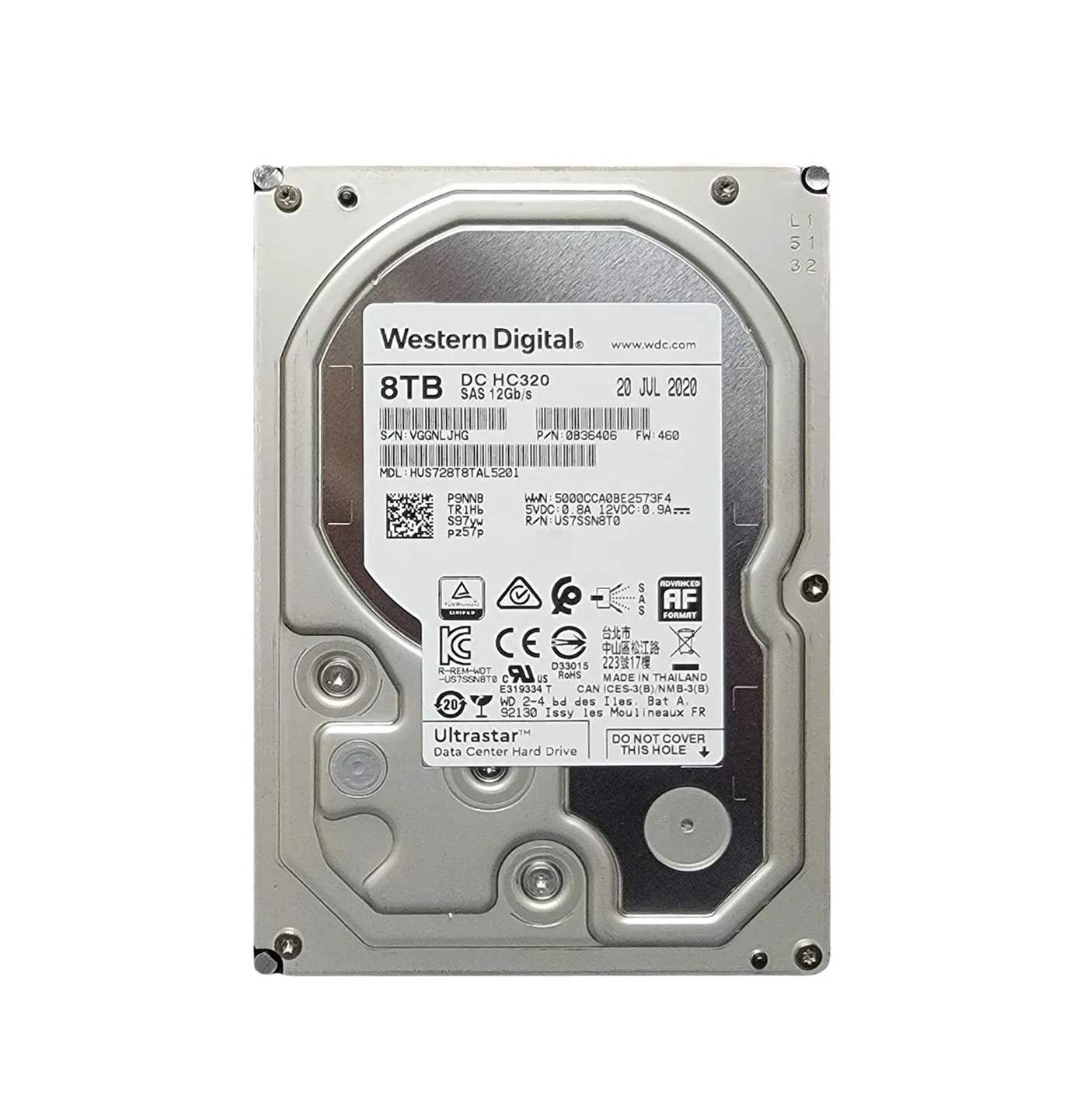 HUS728T8TAL5201 - HGST Ultrastar DC HC320 Series 8TB 7200RPM SATA 