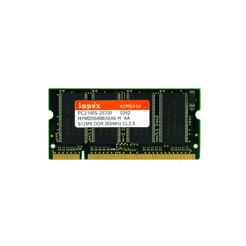 HYMD564M646A6-HAA - Hynix 512MB DDR-266MHz PC2100 non-ECC Unbuffered …