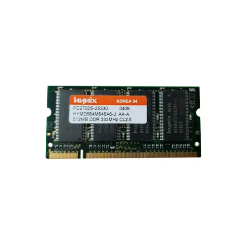 HYMD564M646A6-J - Hynix 512MB DDR-333MHz PC2700 non-ECC Unbuffered CL…