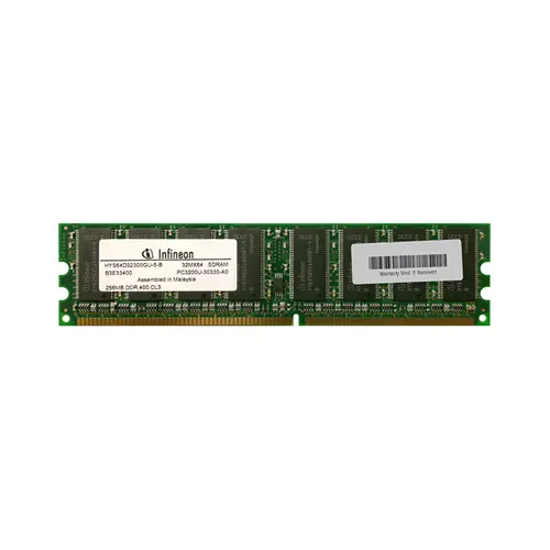 HYS64D32300GU-5-B - Infineon 256MB DDR-400MHz PC3200 non-ECC Unbuffer…