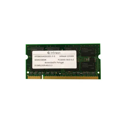 HYS64D64020GBDL-5-B - Infineon 512MB DDR-400MHz PC3200 non-ECC Unbuff…
