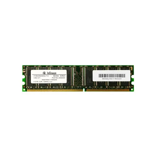 HYS64D64020GU-7-A - Infineon 512MB DDR-266MHz PC2100 non-ECC Unbuffer…