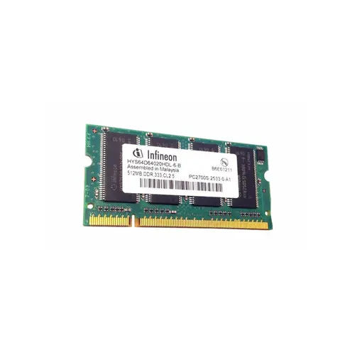 HYS64D64020HDL-6-B - Infineon 512MB DDR-333MHz PC2700 non-ECC Unbuffe…
