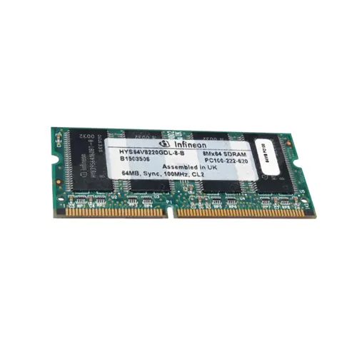 HYS64V8220GDL-8-B - Infineon 64MB 100MHz PC100 non-ECC Unbuffered CL3…