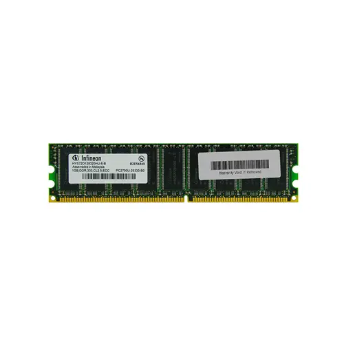 HYS72D128320HU-6-B - Infineon 1GB DDR-333MHz PC2700 ECC Unbuffered CL…