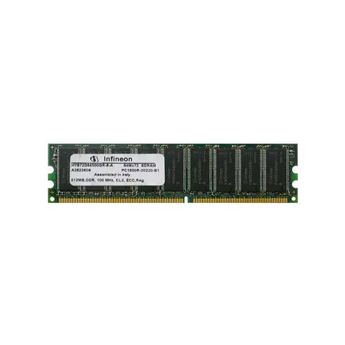 HYS72D64000GR-8-A - Infineon 512MB DDR-200MHz PC1600 ECC Registered C…