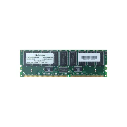 HYS72D64000GR-8-B - Infineon 512MB DDR-200MHz PC1600 ECC Registered C…