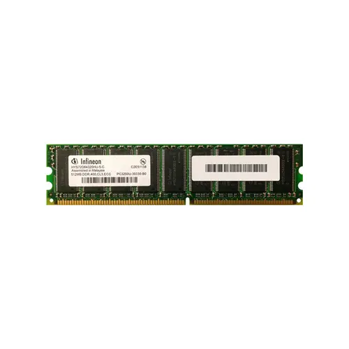 HYS72D64320HU-5-C - Infineon 512MB DDR-400MHz PC3200 ECC Unbuffered C…