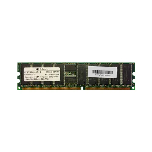 HYS72D64500GR-7-B - Infineon 512MB DDR-266MHz PC2100 ECC Registered C…
