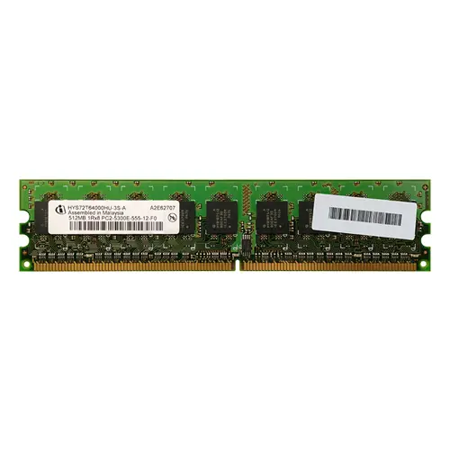 HYS72T64000HU-3S-A - Infineon 512MB DDR2-667MHz PC2-5300 ECC Unbuffer…