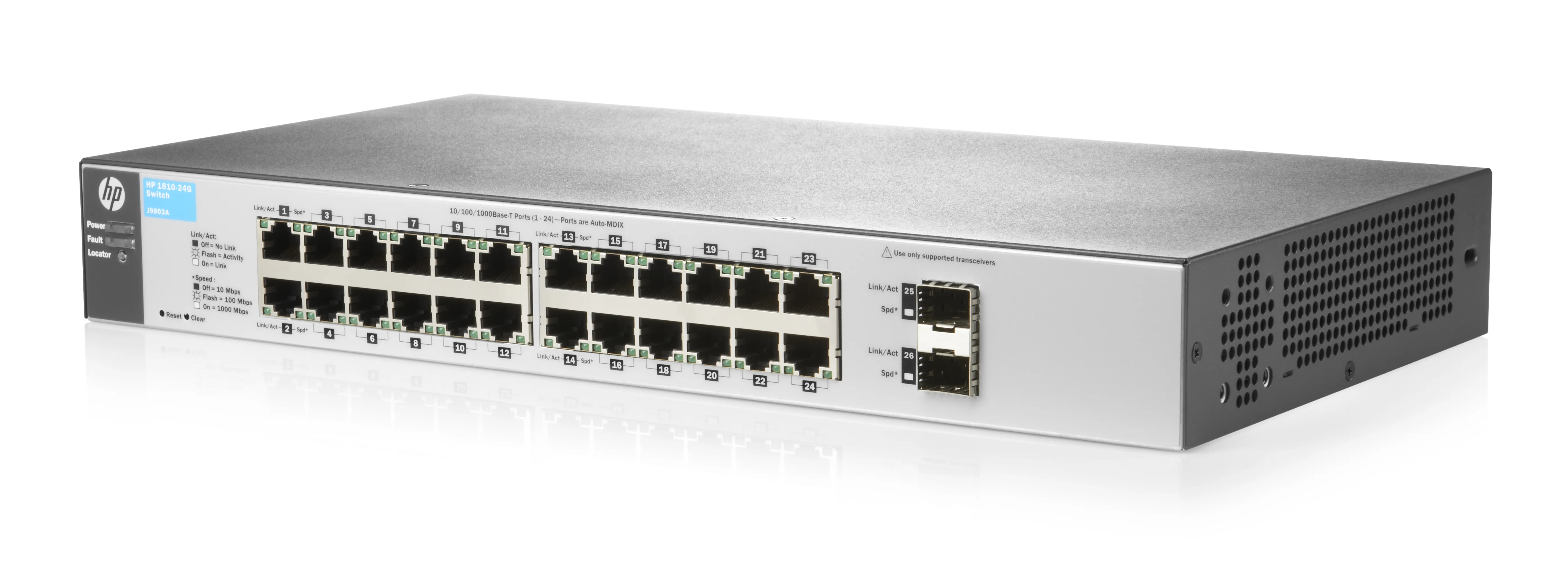 ルーター・ネットワーク機器 HP 1810-24G Switch J9803A Amazon.com: HP 1810-24G v2 Gigabit SFP Rack-Mountable Switch