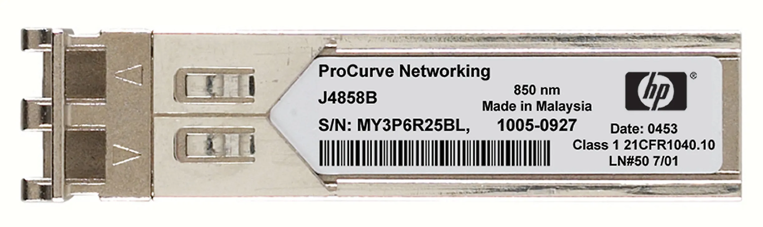 JC875A - HP X126 1Gb/s SFP LC LX SM 10km 1310nm Transceiver for Optic…
