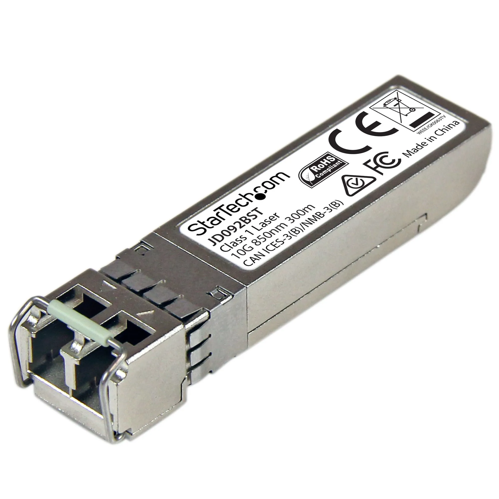 JD092BST - StarTech 10 Gigabit Fiber SFP+ Transceiver Module
