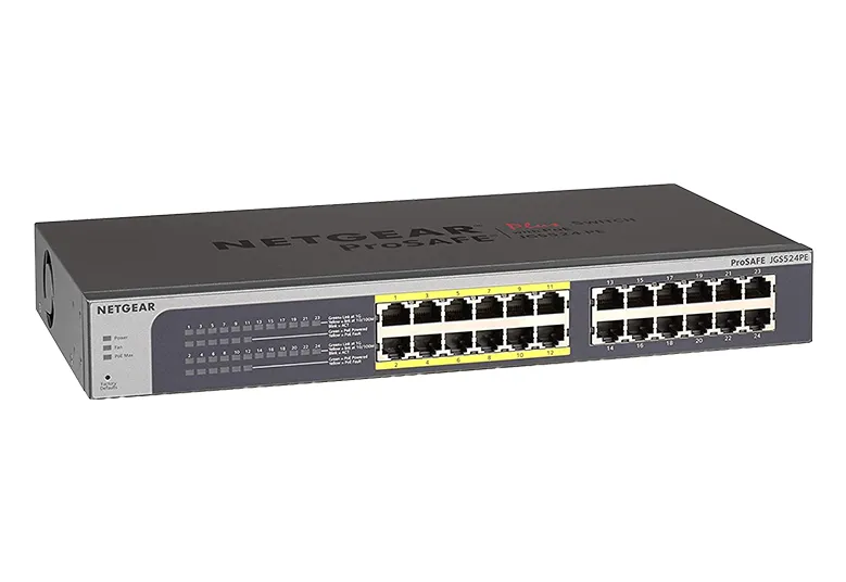 JGS524PE-100NAS - Netgear 24-Port 10/100/1000Base-T Unmanaged Gigabit…
