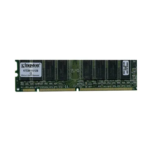 KTC6611 - Kingston 128MB 100MHz PC100 non-ECC Unbuffered CL2 168-Pin …
