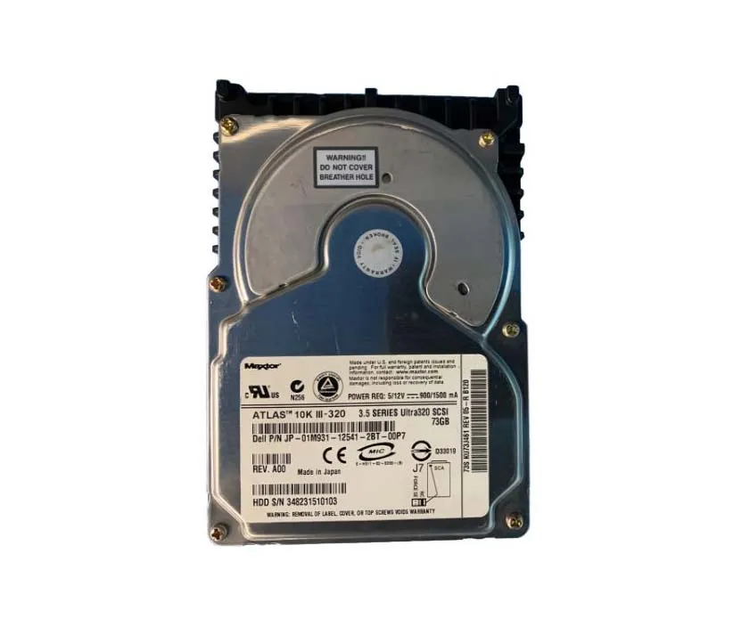 KU73J461 - Maxtor Atlas 10K III 73.4GB 10000RPM Ultra-320 SCSI 80-Pin…