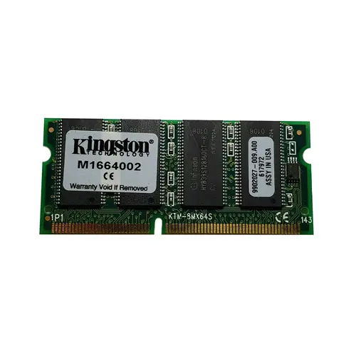 M1664002 - Kingston 128MB 66MHz PC66 non-ECC Unbuffered CL2 144-Pin S…