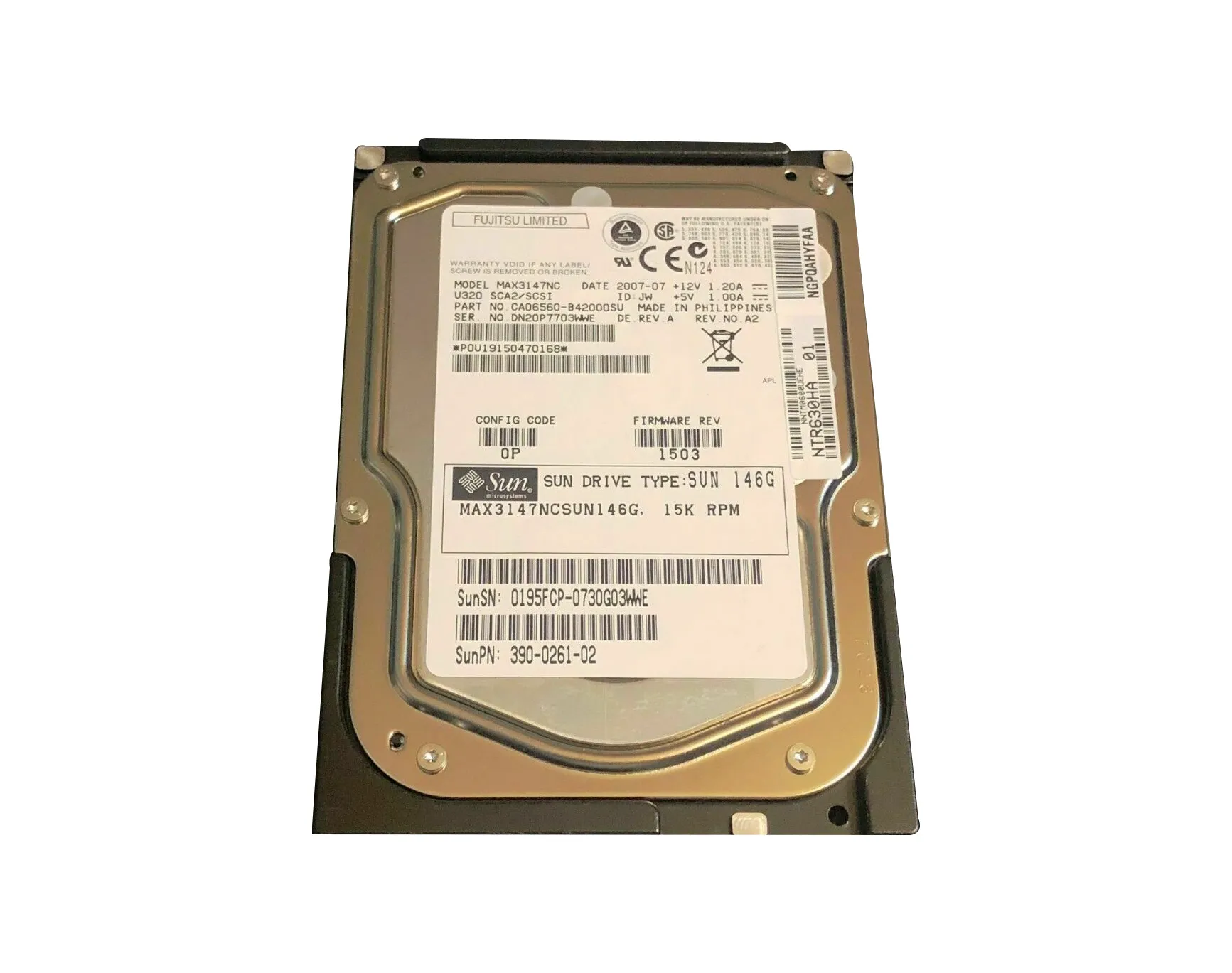 MAX3147NCSUN146G - Sun 146GB 15000RPM Ultra-320 SCSI LVD Hot-Pluggabl…