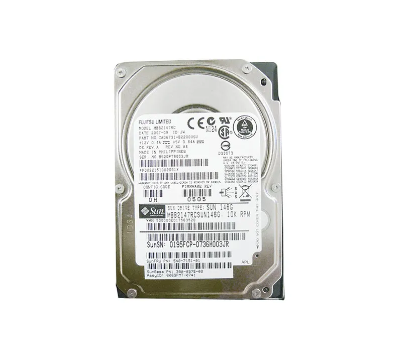 MBB2147RCSUN146G - Sun 146GB 10000RPM SAS 3GB/s Hot-Pluggable 2.5-inc…